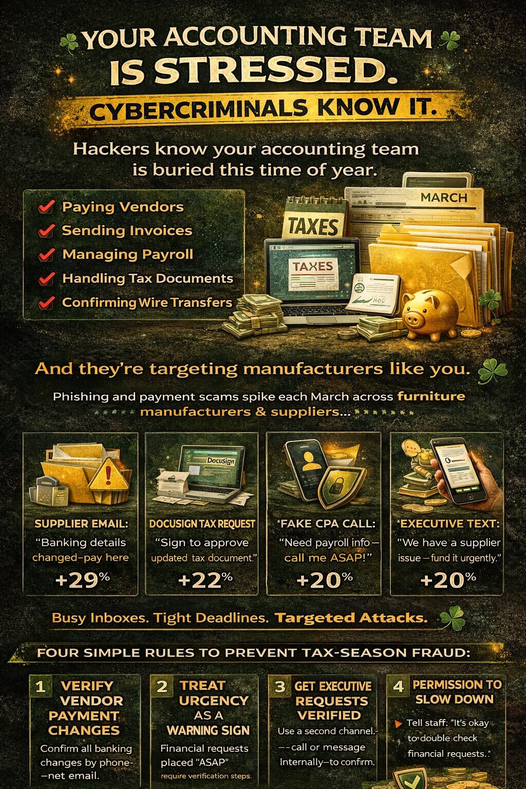 Your Accounting Team Is Stressed. Cybercriminals Know It
