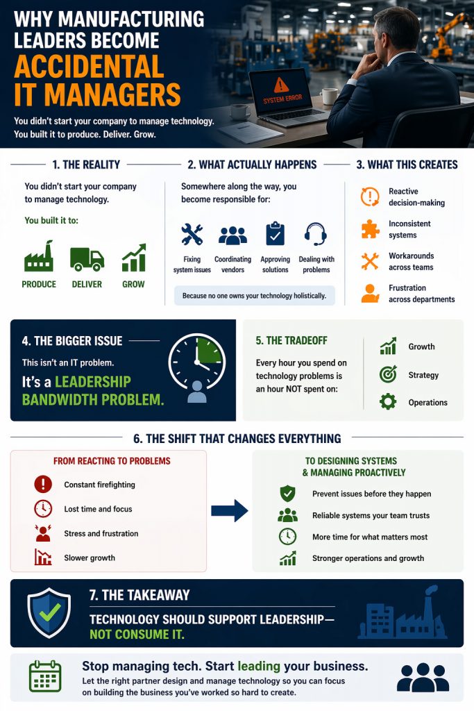 Why Manufacturing Leaders Become Accidental IT Managers